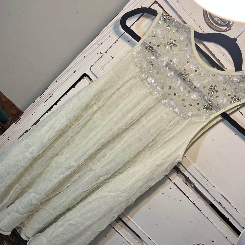 Kimchi Blue embellished, mint mini dress, S